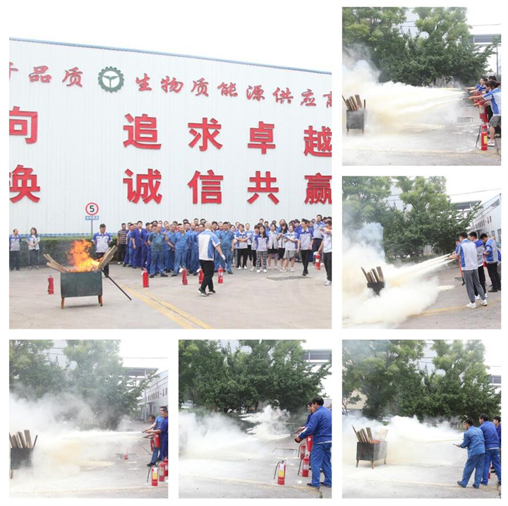 隨后，集團消防安全員為廣大職工講解滅火器和消防水槍的使用方法，并現(xiàn)場演示。廣大員工積極參與到教學演練當中，進一步鞏固消防培訓知識。